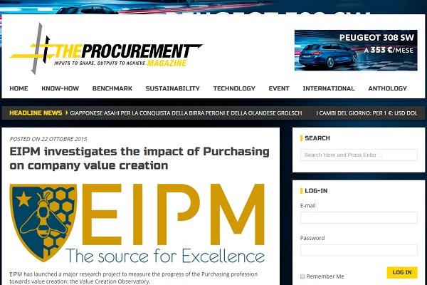 SlideShare cover: EIPM Article in The Procurement